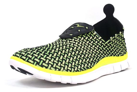 nike-free woven 4.0-green-volt-black
