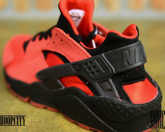 nike-air huarache-uni red-black