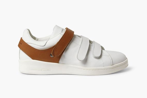 alexander mcqueen-harness leather sneakers