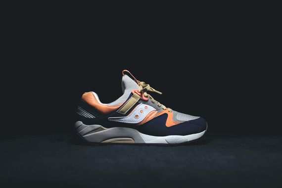 saucony-grid 9000-tan-navy-coral