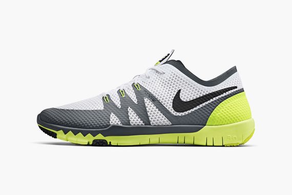 nike-free trainer 3.0-white-volt-cool grey-black