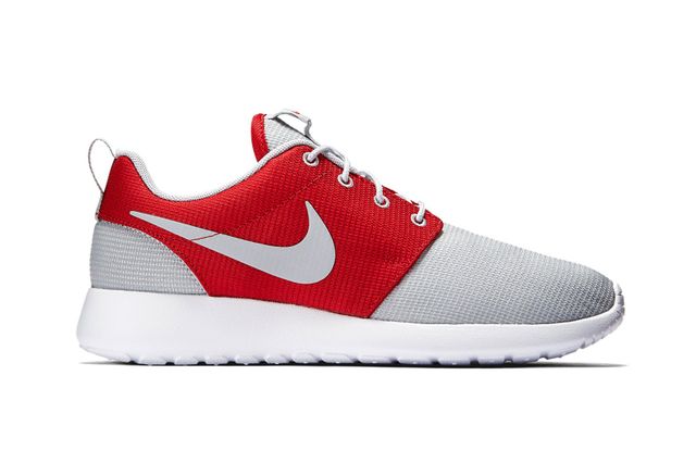 nike-roshe run one-wolf grey-gym red