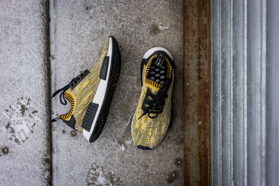 adidas gazelle silver green womens adidas NMD R1 Yellow Camo (WORN) main image 1