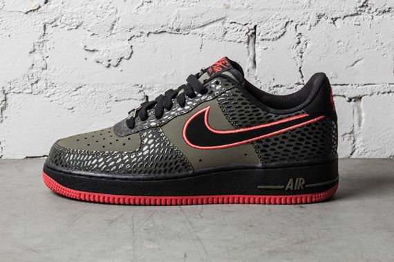 nike-air force 1 low-red-olive