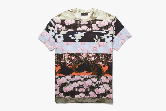 Givenchy Oversized Flower & Camo Paneled T-Shirt