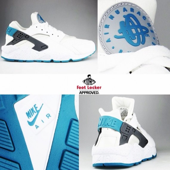 Nike Air Huarache – White – Turbo Green