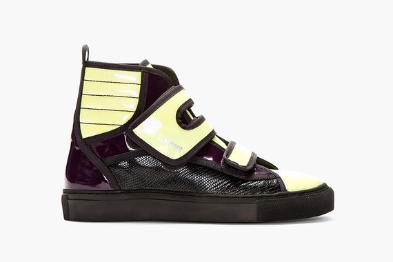 Raf Simons Purple/Green High-Top Sneaker – SSENSE Exclusive