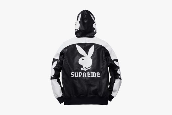 Supreme x Playboy Spring/Summer 2014 Hooded Leather Jacket