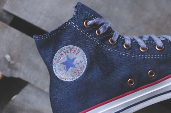 Converse Chuck Taylor Hi – “Blue” (Distressed Wash)