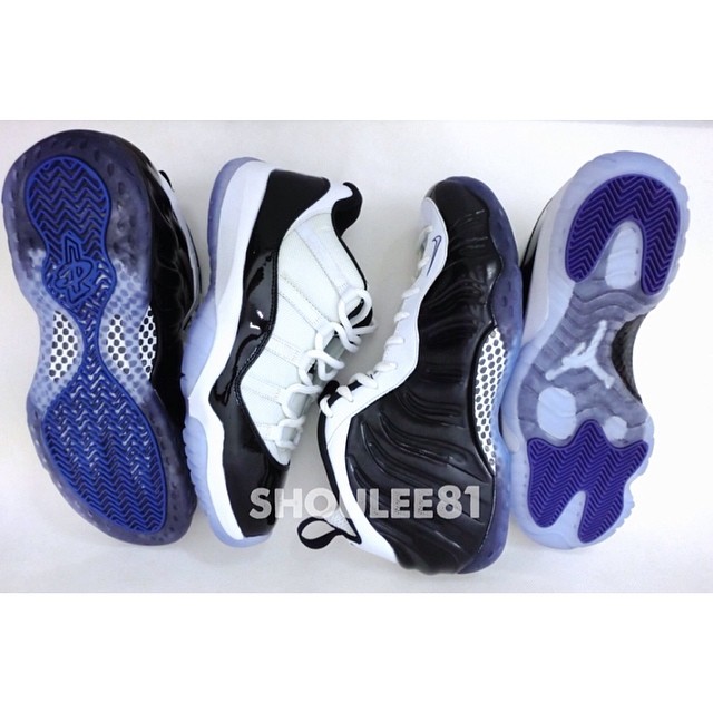 Air Jordan 11 and Nike Air Foamposite “Concord”