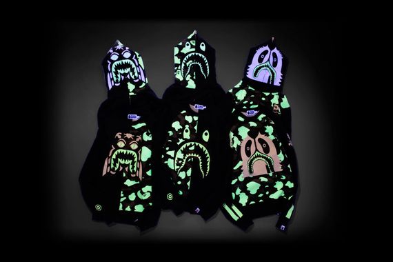 A Bathing Ape “Glow in the Dark” Hoodie Collection