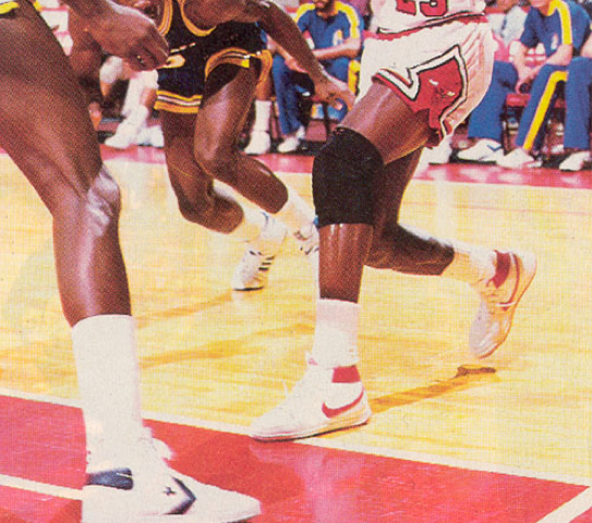 Michael Jordan’s First NBA Game without Air Jordans