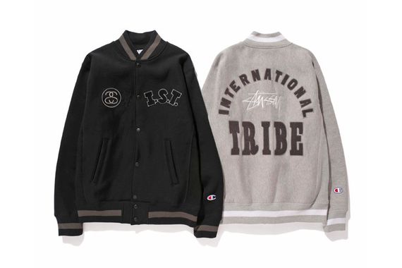 Stussy x Champion Japan F/W14 WINDSTOPPER Reverse Weave “I.S.T.” Varsity Jacket