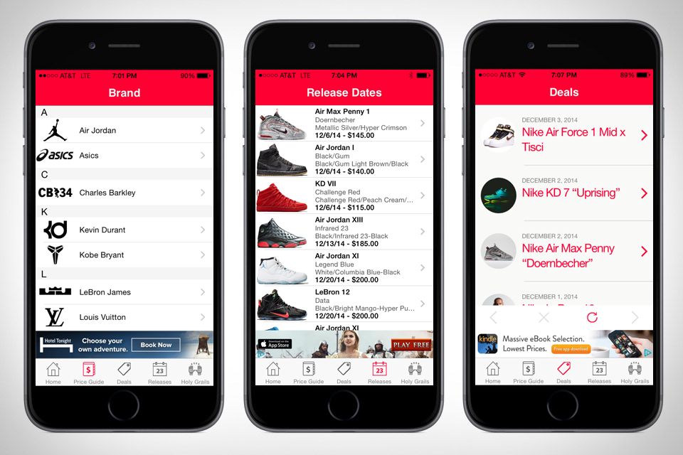 New Sneaker Info App for iPhone