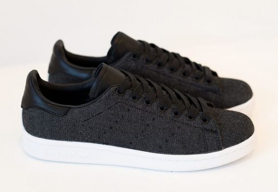 adidas-stan smith-black denim