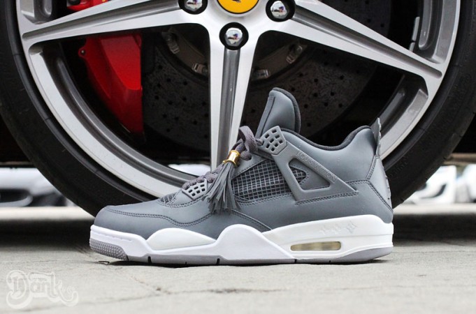 Air Jordan 4 Louis Vuitton Don “Anthracite” Custom