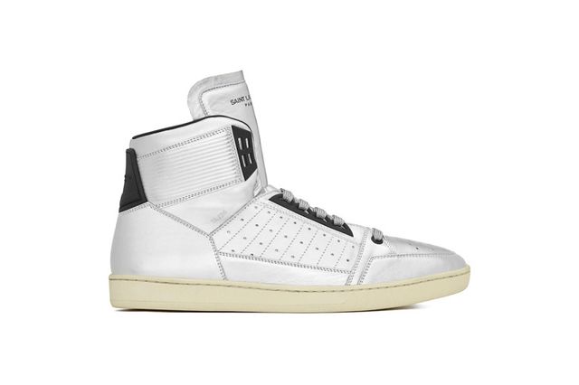 Saint Laurent Leather Court Classic Metallic Pack