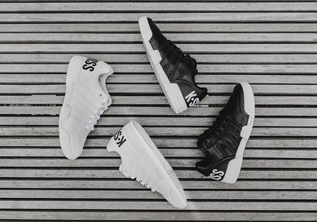 K-Swiss Gstaad Black and White Pack
