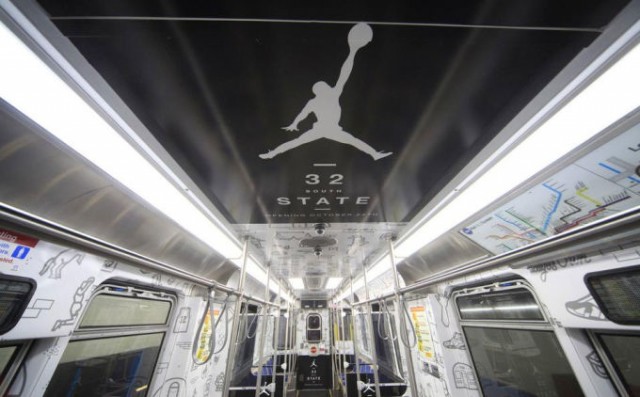 Jordan Brand Gives Trains In Chicago A Makeover