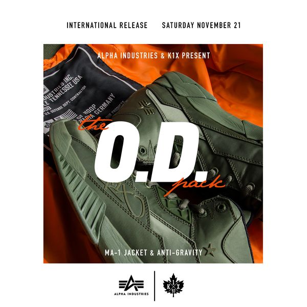 K1X x Alpha Industries “The O.D. Pack”