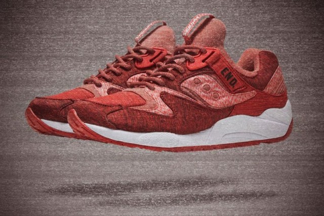 END X Saucony Grid 9000 “Red Noise”