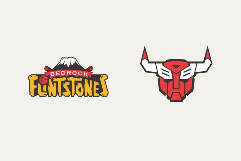 80’s Cartoons turned into NBA Logos