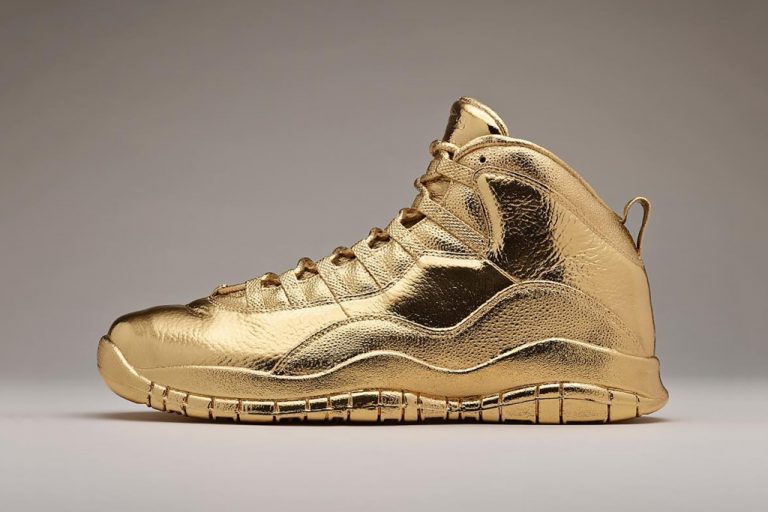Drake’s Solid Gold OVO Air Jordan 10