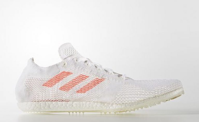 Adidas adds Primeknit and Boost to the AdiZero Prime Avanti Track Shoe