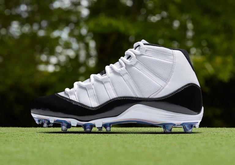 Air Jordan 11 “Concord” Cleats for NFL Playoffs