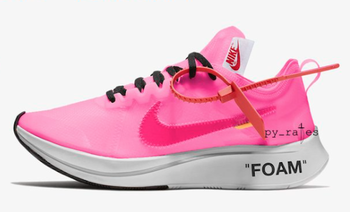 Off-White x Nike Zoom Fly “Pink” Collection
