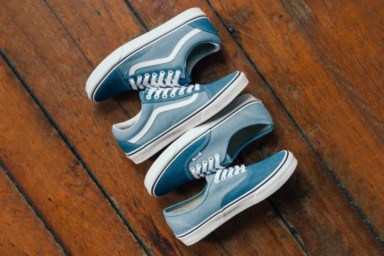 Two-tone Denim Vans Old Skool and Authentic