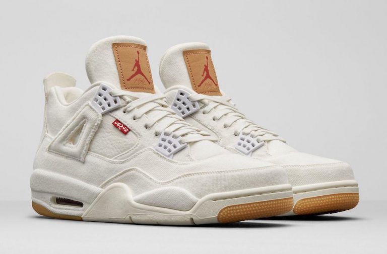 Levis x Air Jordan 4 “White Denim” Release Date