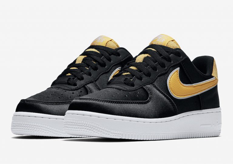  Nike Air Force 1 Low Satin Features Chenille Details