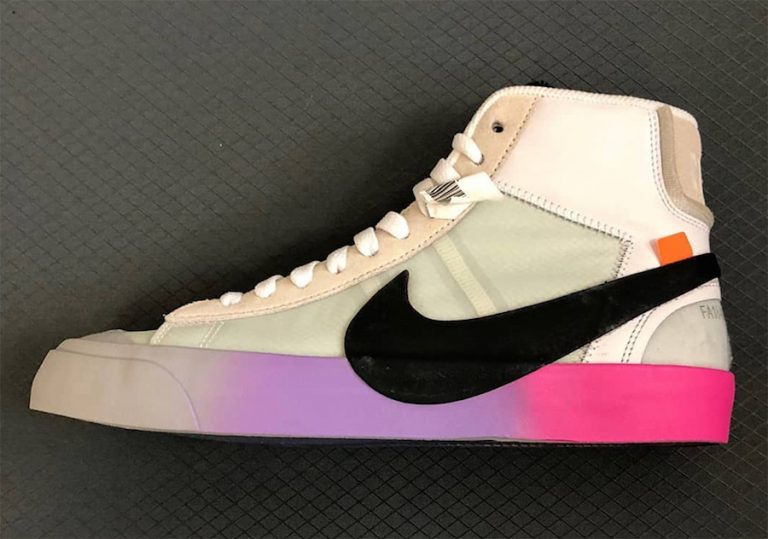 Off-White x Nike Blazer Mid with Rainbow Midsole