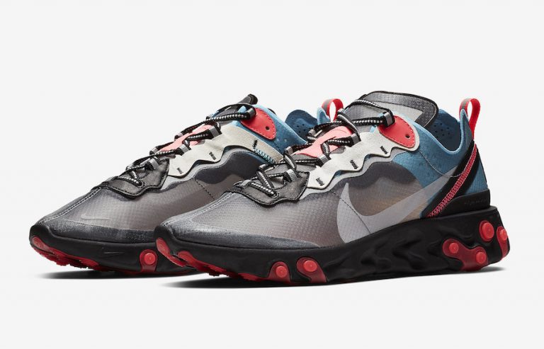 Nike React Element 87 “Blue Chill/Solar Red”