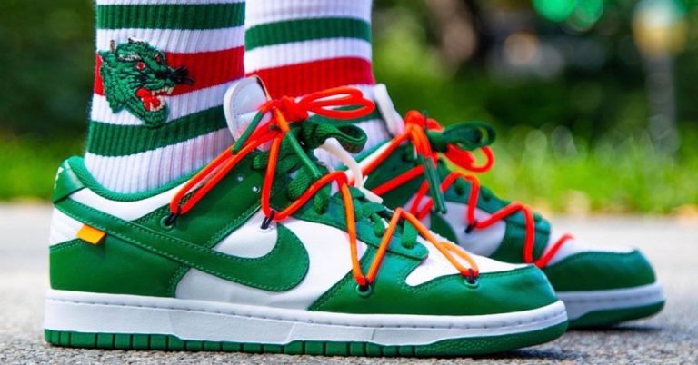 Off-White x Nike Dunk Low “Pine Green”