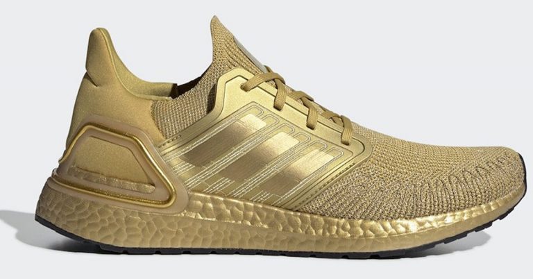 adidas Ultraboost 20 Arrives in Metallic Gold