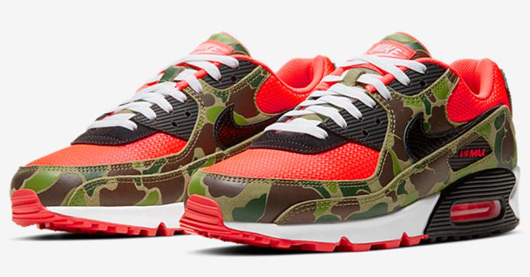 Official Look at the Nike Air Max 90 “Infrared Duck Camo”
