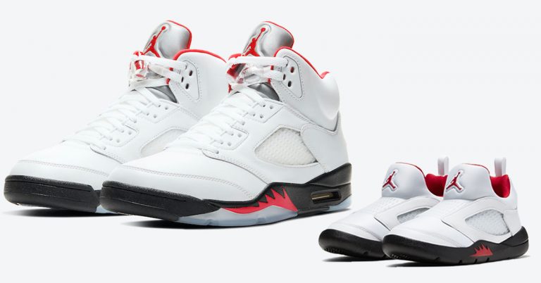 Air Jordan 5 “Fire Red” Arrives Soon in Full Family Sizing