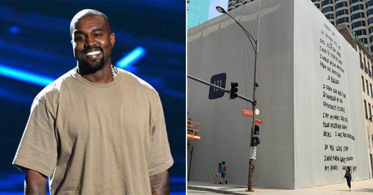 Kanye West Takes Over Gap Michigan Avenue in Chicago