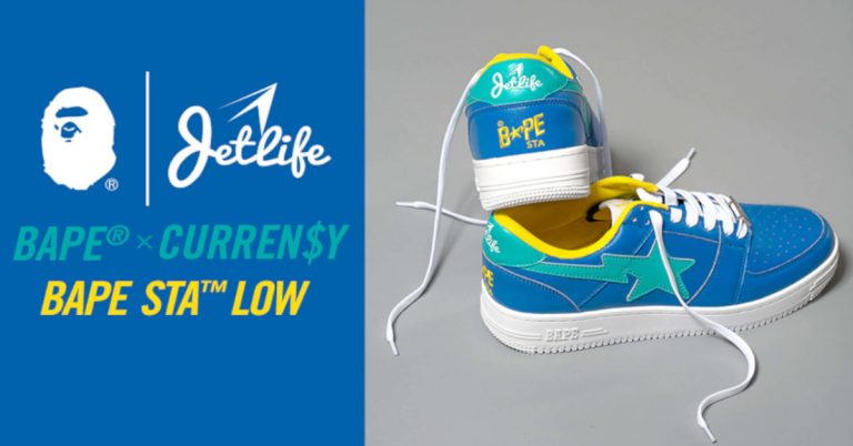 Curren$y Teams Up with BAPE on the Jet Life BAPESTA Low