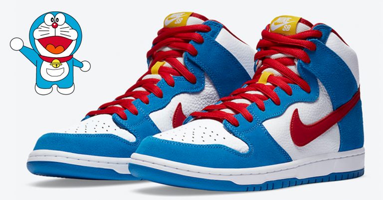 Official Look at the Nike SB Dunk High “Doraemon”