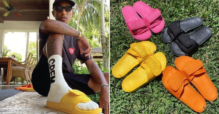 Pharrell and adidas Release Ultra-Comfy BOOST Slides