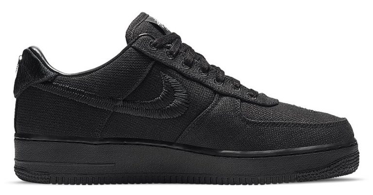 Official Look at the Stüssy x Nike Air Force 1 “Black”