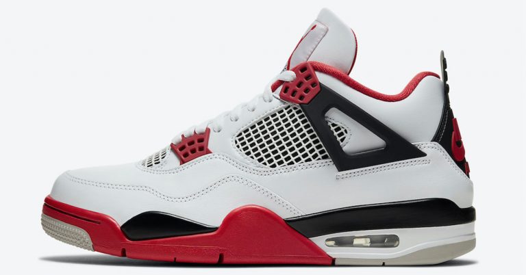 Official Look at the Upcoming Air Jordan 4 “Fire Red”