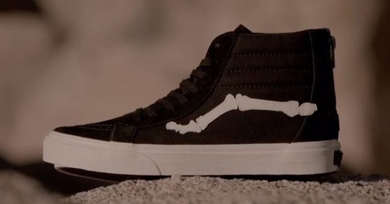 BLENDS Recrafts Their Skeletal Vans Sk8-Hi Zip