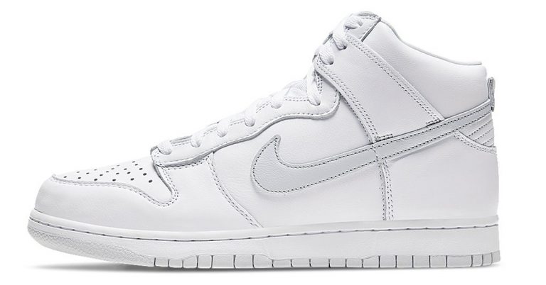 The Nike Dunk High Arrives in White and Pure Platinum