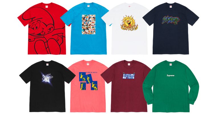 Supreme Unveils its Fall 2020 Tee Collection