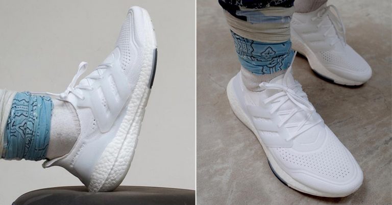 Detailed Look at the “Triple White” adidas Ultra Boost 2021
