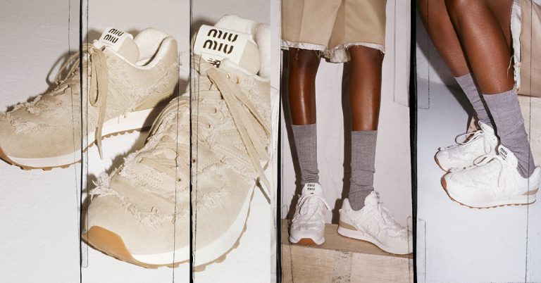 Miu Miu Launches Its Denim New Balance 574